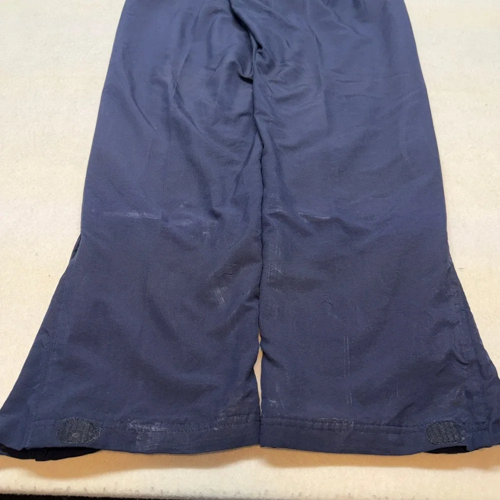 Vintage Y2K Nike Track‎ Pants Windbreaker Joggers Fleece Lined Navy Blue Mens XL